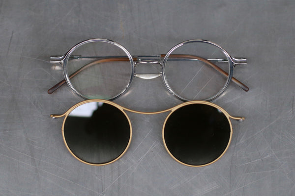 Rigards X TVA joint RG2000TVA stainless steel + pure titanium alloy 925 silver sunglasses series RG-RG2000TVA (A) -JKLP polished + gold frame transparent + green lens